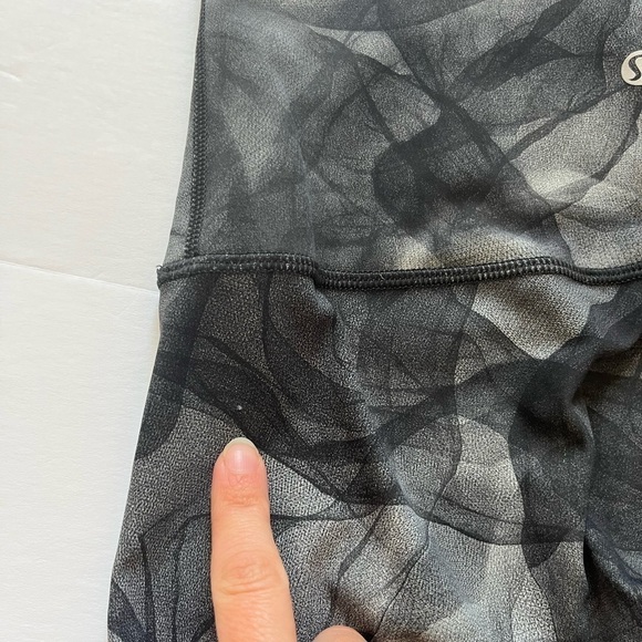 Lululemon Wunder Under Pant Size 6 Midnight Tulle Multi Black - Picture 10 of 10